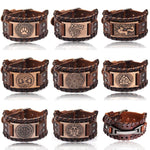 Punk Braided Rope Leather Cuff BraceletBracelet