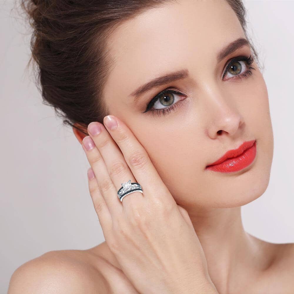 Diamond Crystal 925 Sterling Silver RingRing