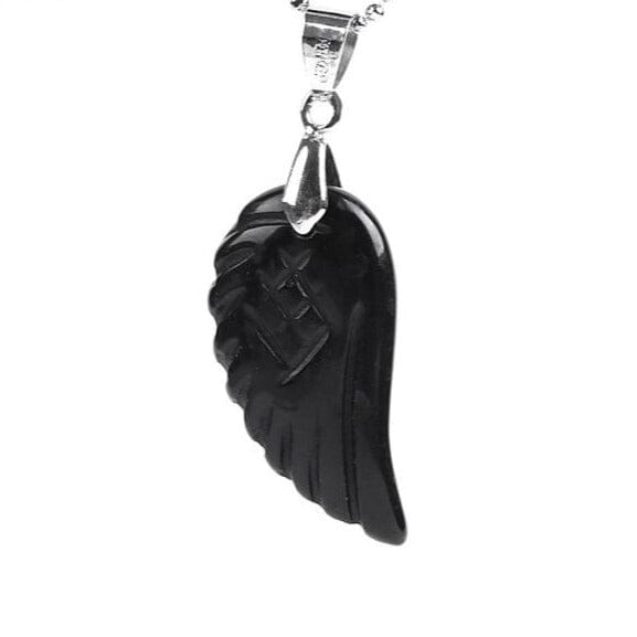 Guardian Angel Wing Necklaces & PendantsNecklaceObsidian Necklace