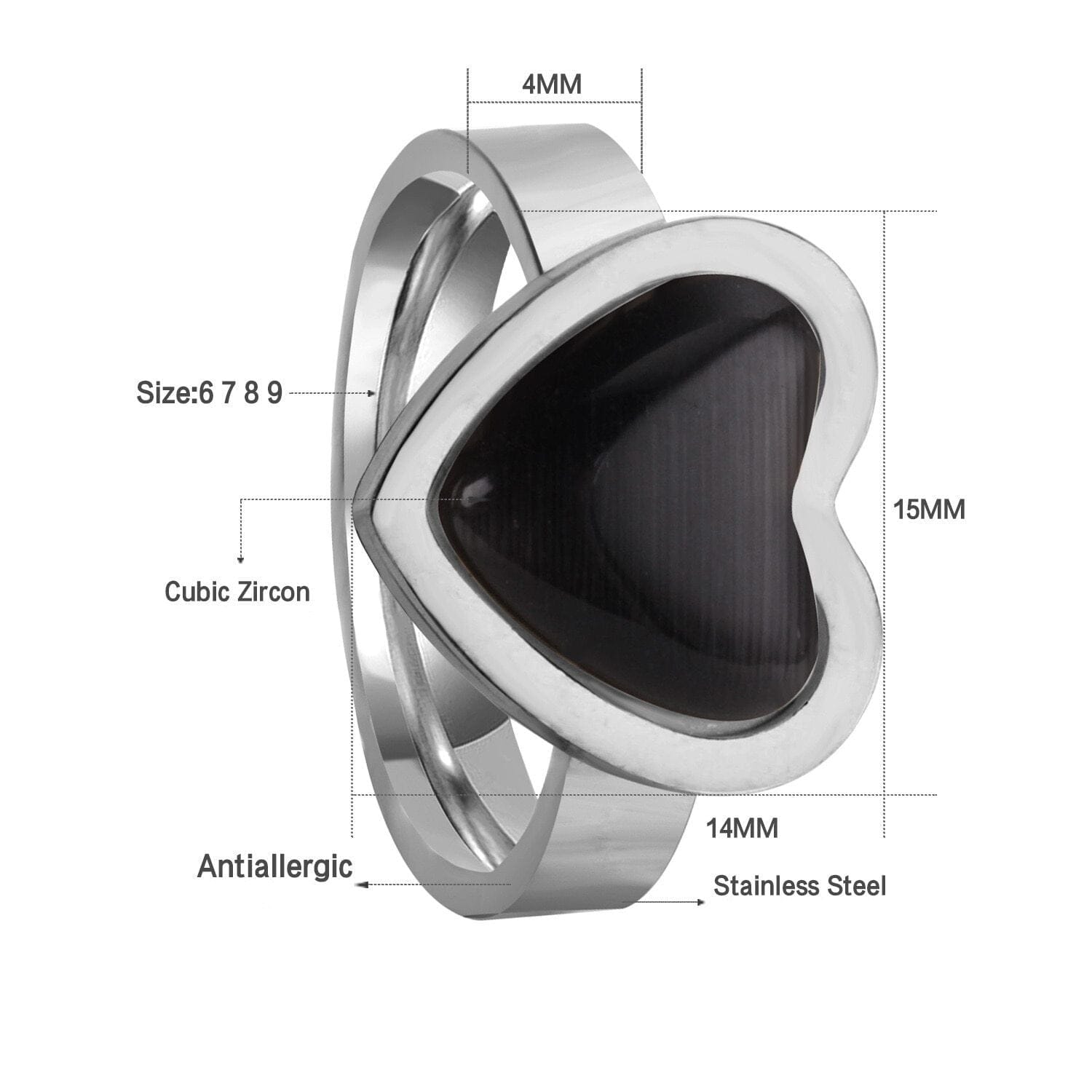 Elegant Black Opal RingRing