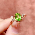 Cute Fashion Peridot Ring - 925 Sterling SilverRing