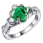 Elegant Amethyst Heart Ring - 925 Sterling SilverRing