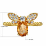 Bee Citrine Resizable RingRing