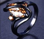 Purple Sapphire Black Gold RingRing