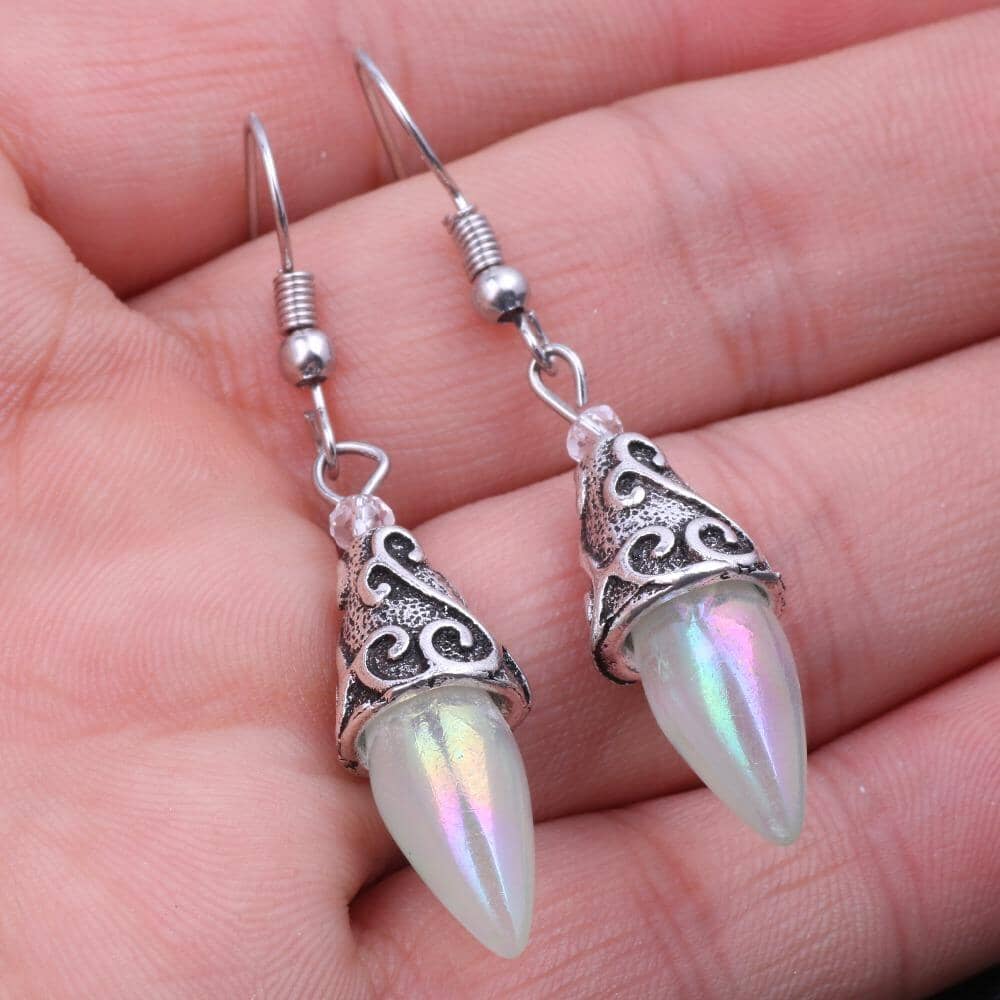Vintage Bohemian Moonstone Dangling EarringsEarrings