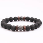 Volcanic Stone Bracelet for MenBraceletStyle 1