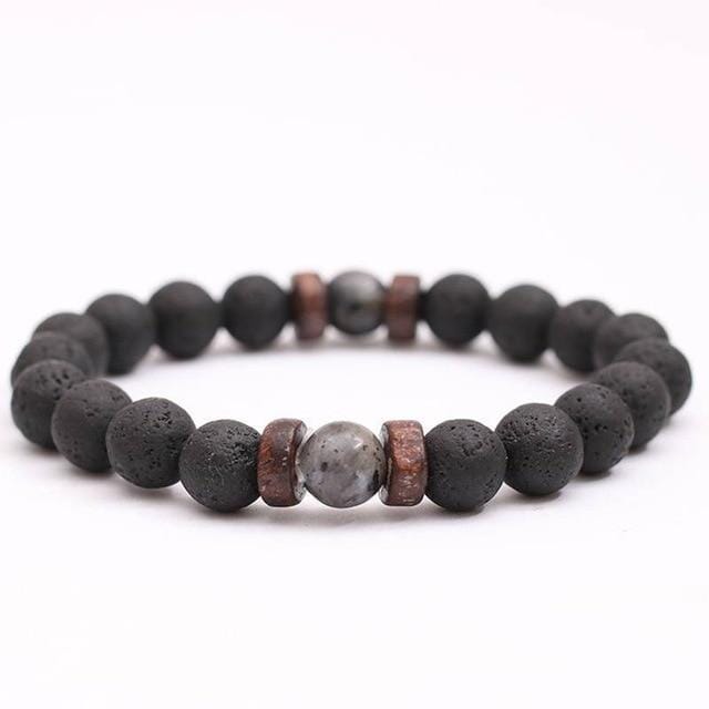 Volcanic Stone Bracelet for MenBraceletStyle 1