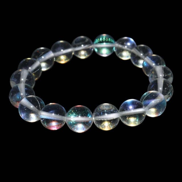 Natural Stone Beads Crystal Glass BraceletBraceletWhite Crystal 2