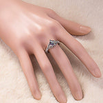 6*6 mm Square Rainbow Fire Mystic Topaz RingRing