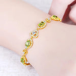 Shiny Peridot Stone Trend BraceletBracelet
