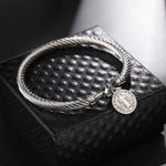 Stainless Steel Saint Benedict WWJD Medal BraceletBraceletSteel