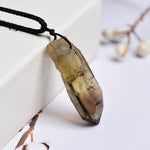 1 Piece Irregular Natural Tigers Eye Yellow Stone and Mineral Pendant NecklacesNecklacecitrine