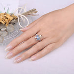 Cicada Enamel Natural Citrine Ring - 925 Sterling SilverRing