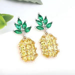 Lovely Pineapple Stud Earrings - 925 Sterling SilverEarrings