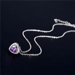 Swarovski Heart Shape Amethyst PendantPendant