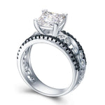 Diamond Crystal 925 Sterling Silver RingRing