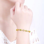 Shiny Peridot Stone Trend BraceletBracelet