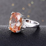 Citrine Gemstone Ring - 925 Sterling SilverRing