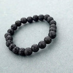 Tiger Eye Love Bracelet - Elastic RopeBraceletDark Black