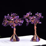 Natural Amethyst Pyramid Base Crystal TreeHome Decor