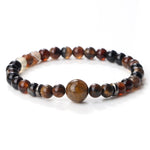 Natural Tiger Eye Malachite Healing BraceletsBraceletBlack Striped