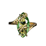 Nature Fashion Peridot Ring- 925 Sterling SilverRing