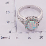 Fashion Classic White Fire Opal Ring - 925 Sterling SilverRing