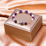 White Moonlight Amethyst BraceletBracelet