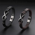Infinity Logo Leather BraceletBracelet