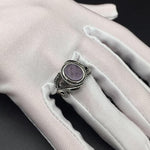Elegant Amethyst Vintage Ring - 925 Sterling SilverRing