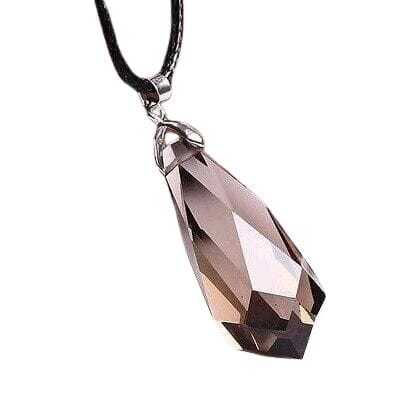 Natural Smoky Quartz Pendant Pendulum Crystal Healing NecklacePendulum