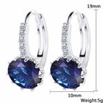 Luxury Flower Charm Assorted Crystals Ear Stud EarringsEarrings