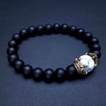 Luxury Crown Natural Tiger Eye Stone Bead BraceletsBracelet