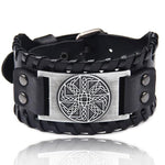 Punk Braided Rope Leather Cuff BraceletBraceletStyle 14