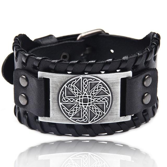 Punk Braided Rope Leather Cuff BraceletBraceletStyle 14