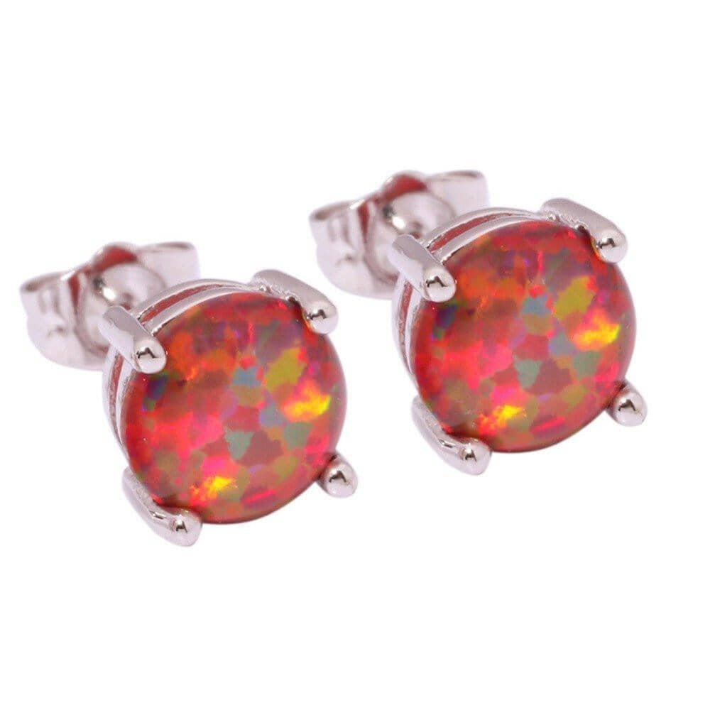 Orange Fire Opal Set - Ring, Earrings & BraceletJewelry Set