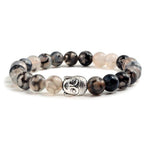 Men Buddha Natural Stone Bead BraceletsBraceletBlack Dragon Pattern