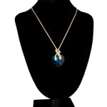 Austrian Crystal Heart PendantsNecklace