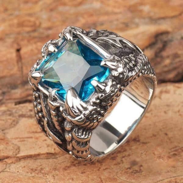 Ruby & Sapphire Dragon Men RingRing11Sapphire