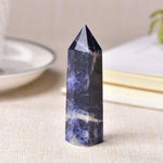 1pc Natural Crystal Point Sodalite Healing Obelisk WandWand