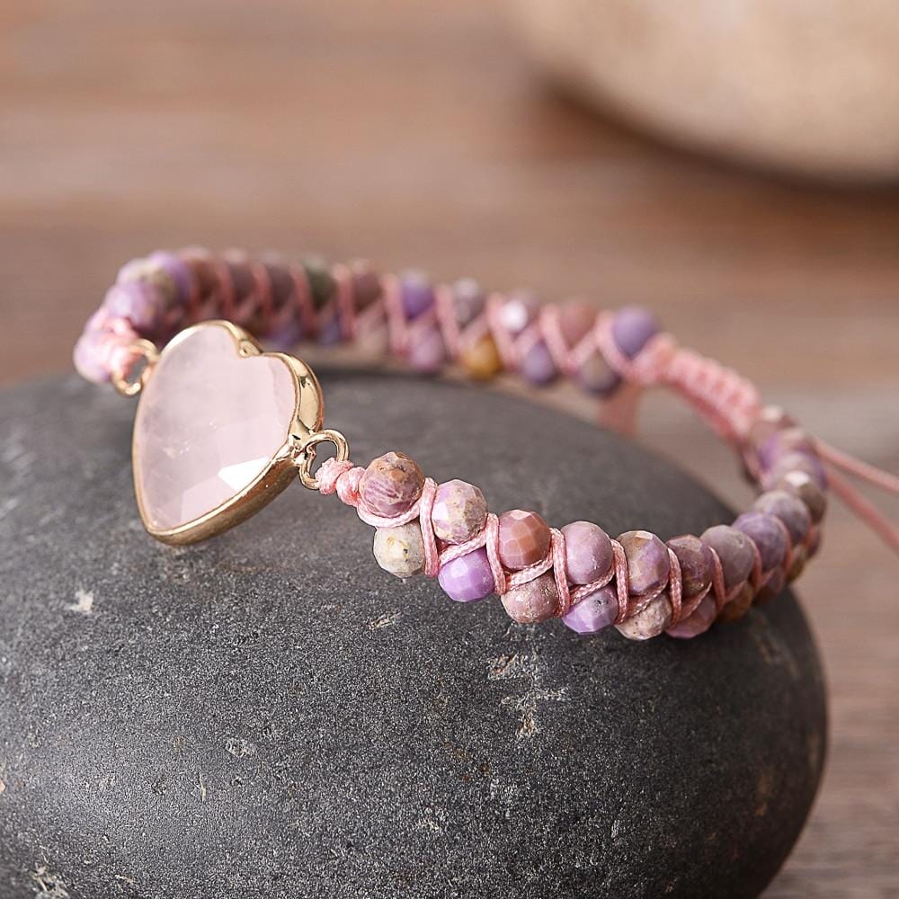 Rose Quartz Braided BraceletBracelet