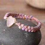 Rose Quartz Braided BraceletBracelet