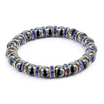 Classic Hematite Stone BraceletBraceletSapphire Blue