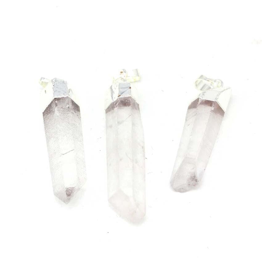 Clear Quartz Crystal PendantNecklace