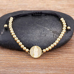 5 Colors Virgin Mary WWJD Handmade Pearl Adjustable BraceletBracelet