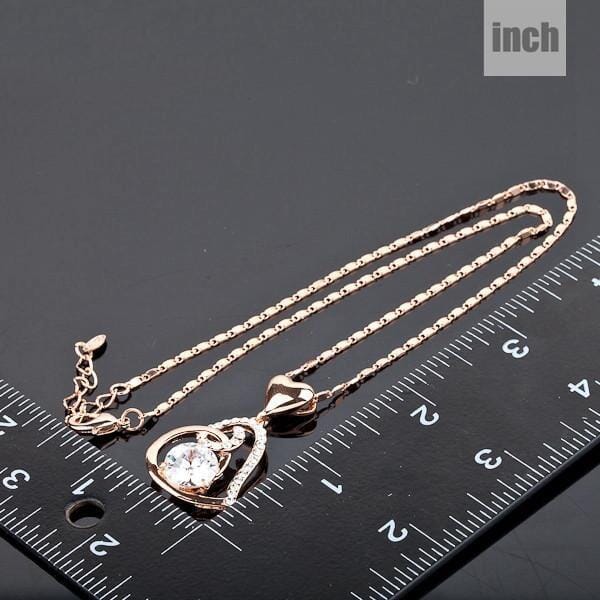 Rose Gold Heart PendantNecklace