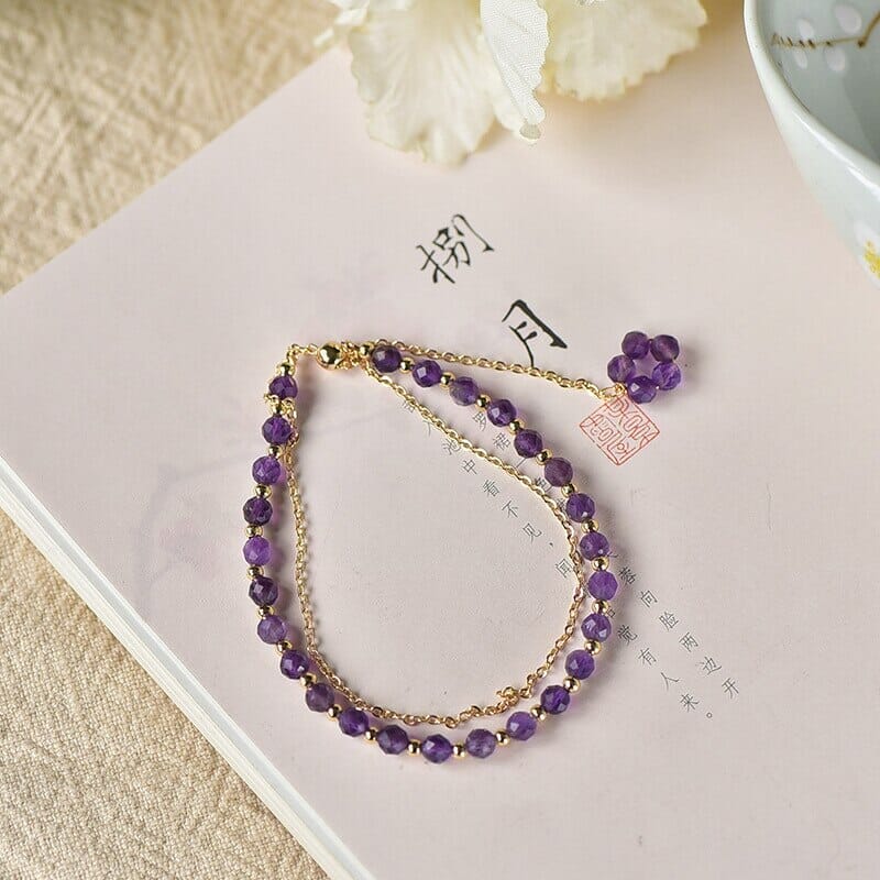 Simplicity Fairy Amethyst Crystal BraceletBracelet