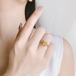 Classic Style Citrine Ring - 925 Sterling SilverRing
