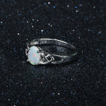 925 Sterling Silver Milky Opal RingRing