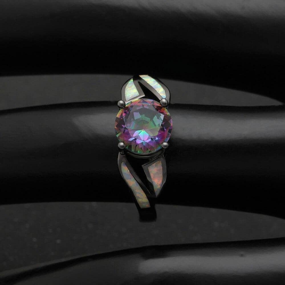 Mystic Topaz Fire Opal RingRing